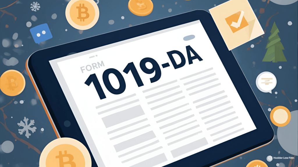 Form 1099-DA legal reporting requirements for 2025 digital asset activity due in early 2026