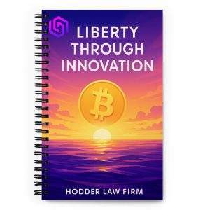 Bitcoin sunset / "Liberty Through Innovation" design