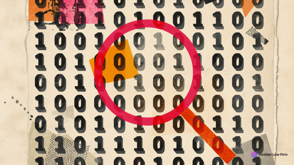 Editorial collage representing the federal investigation and blockchain tracing in the Van Dyke Polymarket insider trading indictment
