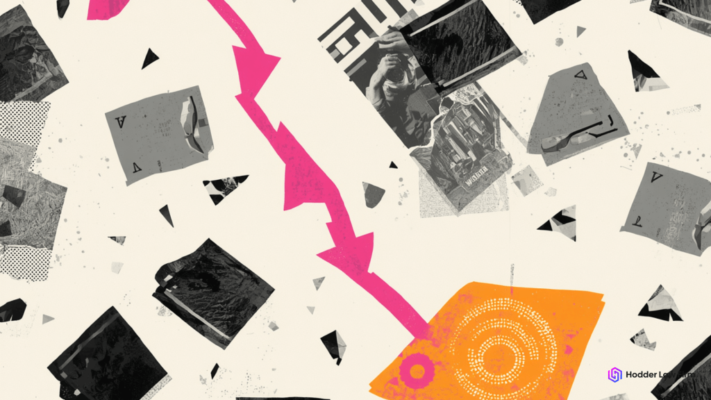 Abstract collage representing defense considerations and legal strategy in the Van Dyke Polymarket insider trading case